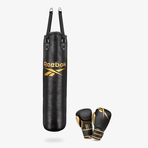 Saco de pancada de 20 kg + luvas Reebok