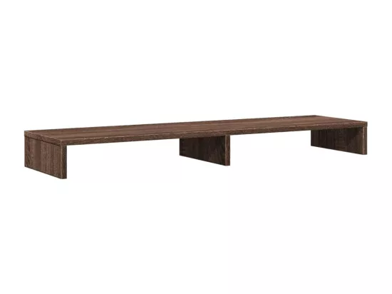 Support de moniteur chêne marron 100x27x10 cm bois d'ingénierie