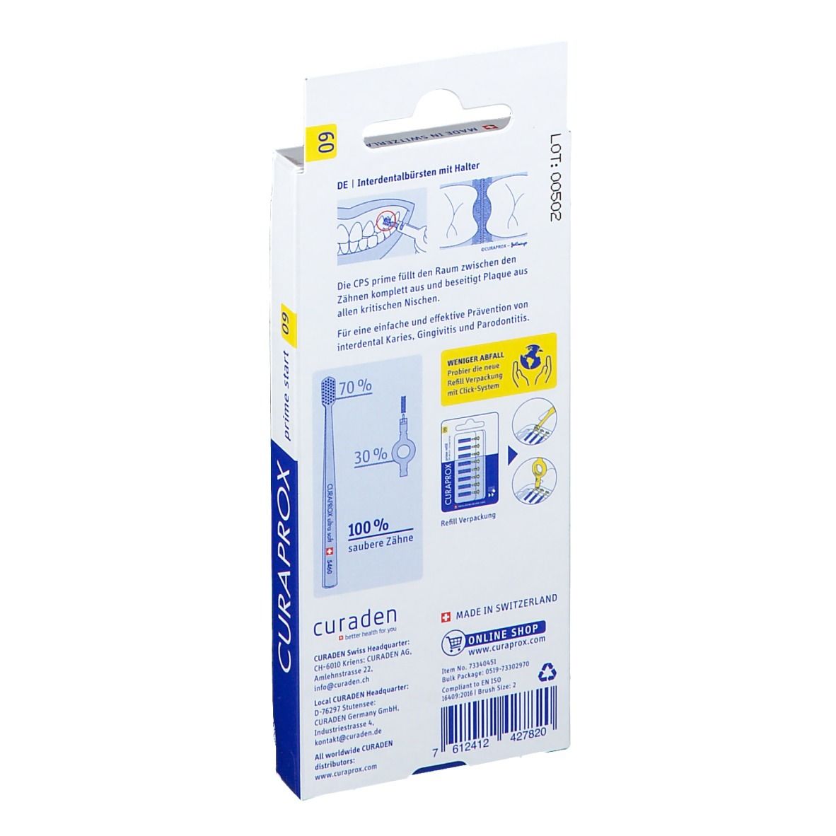 Curaprox Interdentalbürsten 0,9 mm gelb