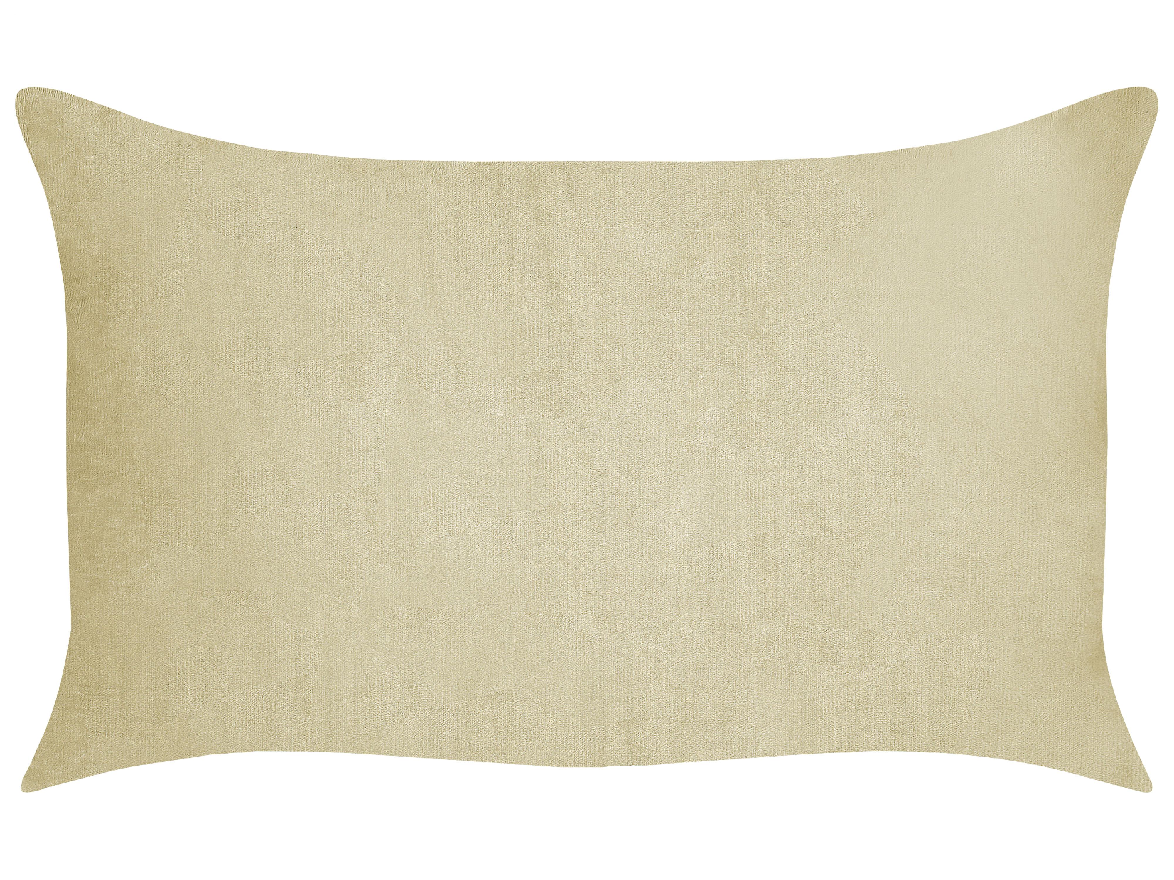 Set van 2 sierkussens MILLET Corduroy 30 x 50 cm Olijfgroen geometrisch patroon