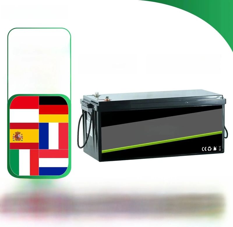 Nieuwe 12V 24V 48V 100Ah 200Ah 300Ah LiFePO4 Batterij 12.8V 51.2V Lithium-ijzerfosfaat Batterij Ingebouwde BMS Voor Solar Boot Geen Belasting