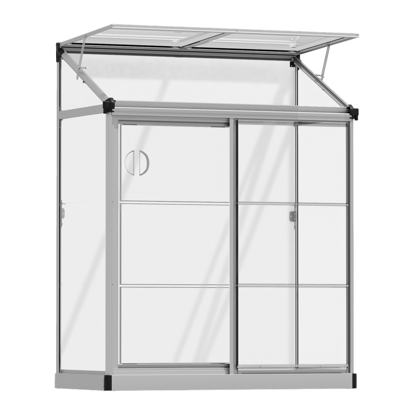 Veggdrivhus 125x63,5x160 cm