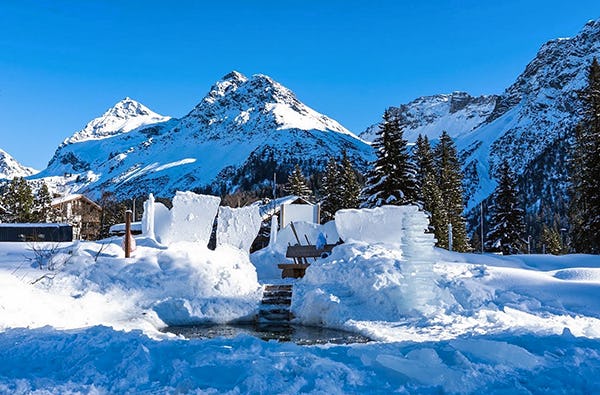 Eisbaden Arosa