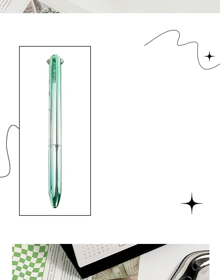 Klasse 302 - Metallic veelkleurige pen - 0,5 mm / set
