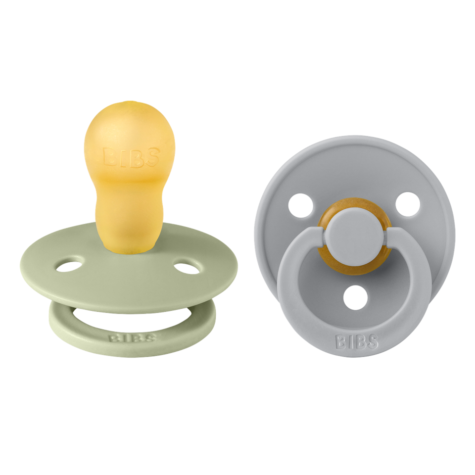 BIBS - Pacifier Colour 2 PAK - Woodchuck/Blush & Sage/Cloud - Str 3