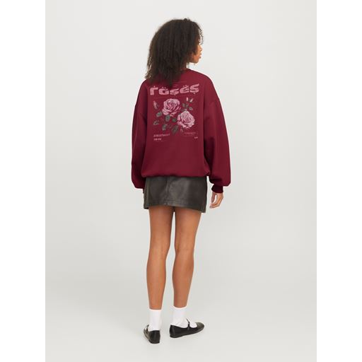 JJXX Sandra Sweatshirt, Cabernet, XL