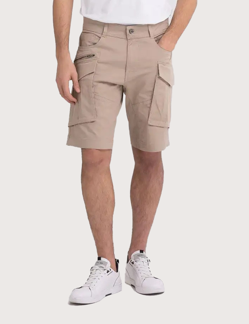 REPLAY SHORT CARGO JOE BEIGE 015