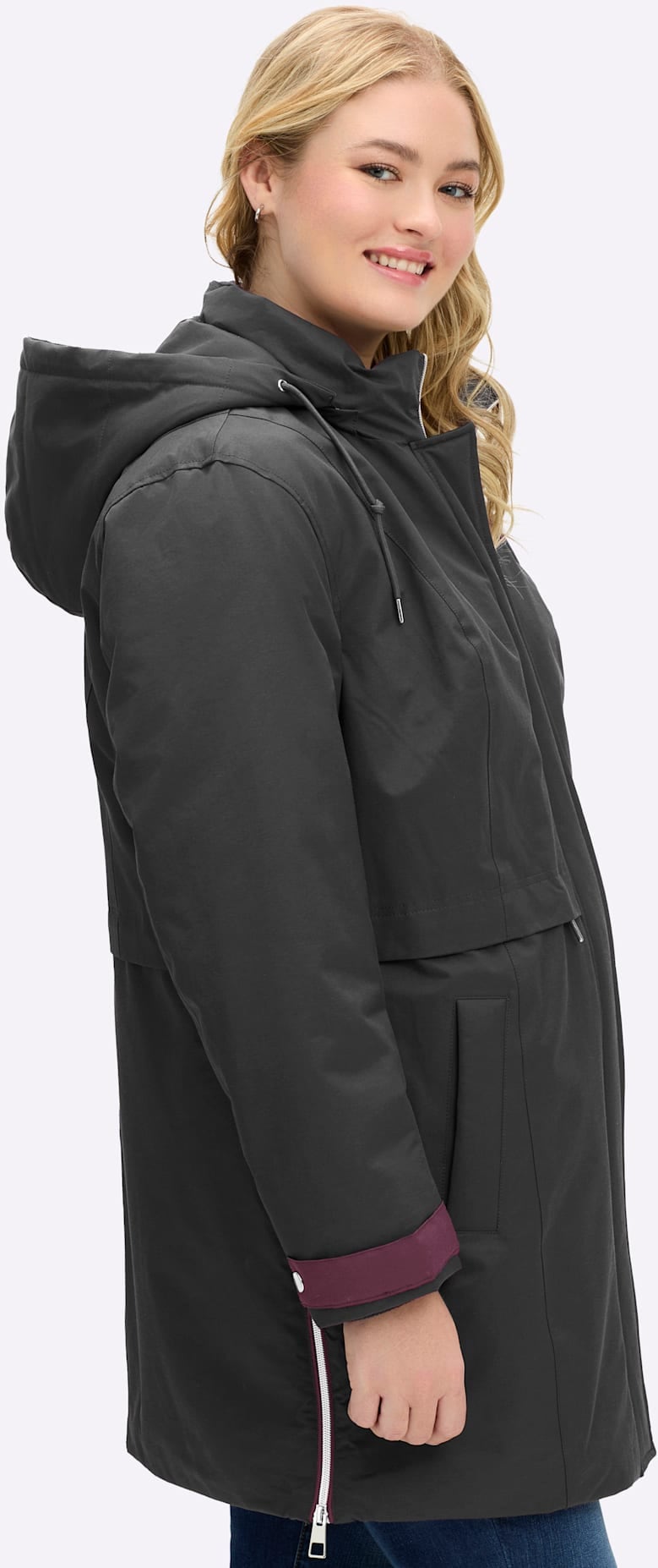 Sheego Langjacke mitKapuze