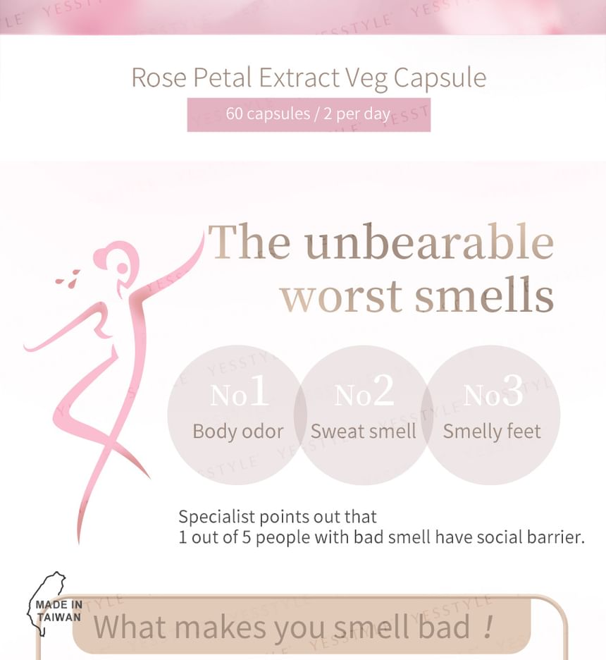 BHK's - Rozenblaadjesextract Veg Capsules