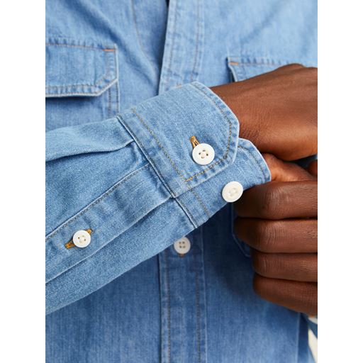 Jack&Jones Travis Skjorte, Light Blue Denim, XL