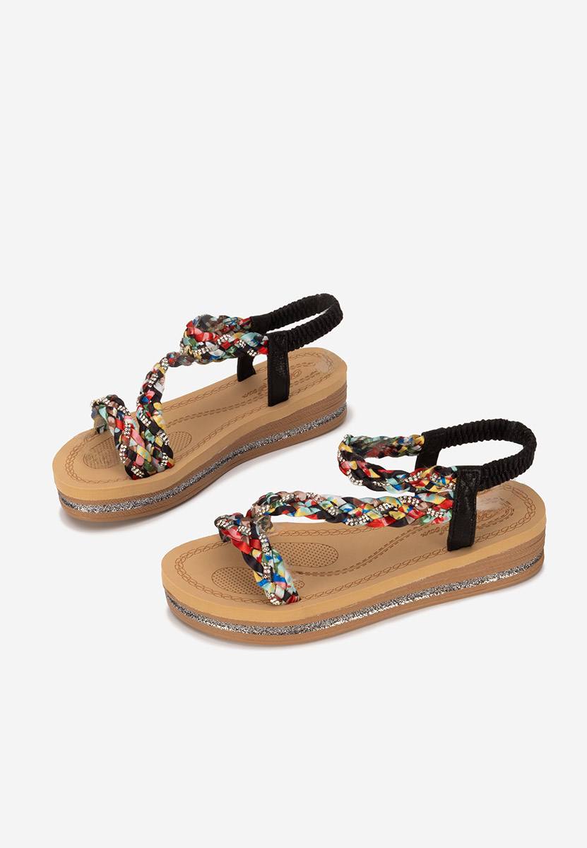 Sandales à plateforme multicolores Anestia