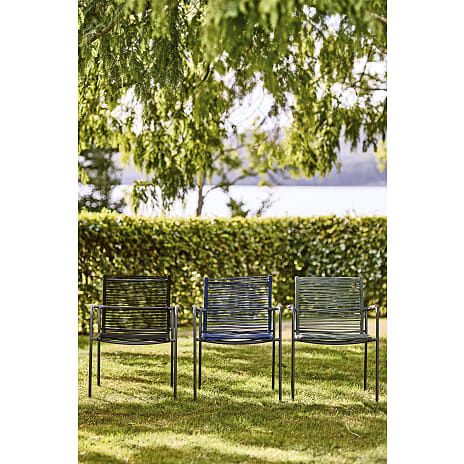 Mood Classic Rope havestol antracit/blå