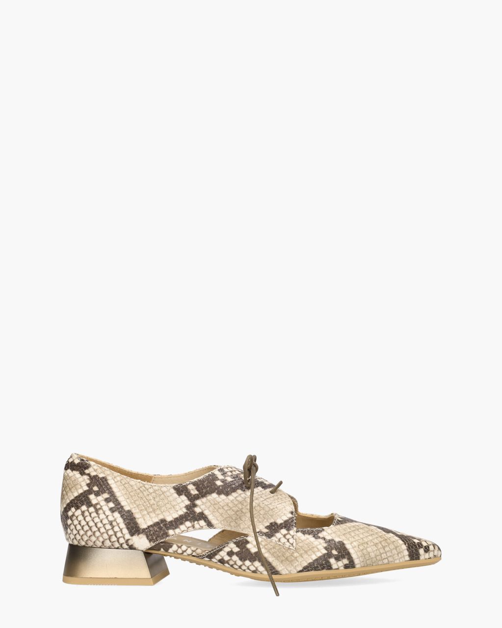 Hispanitas HV253858 Beige/Bruin Dames Veterschoenen