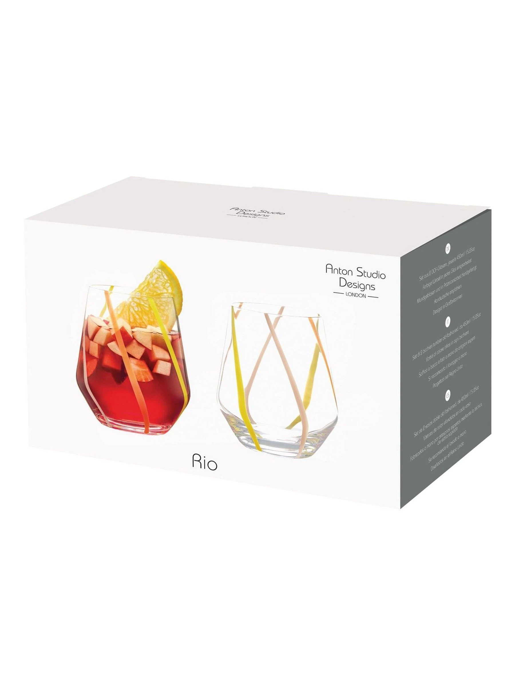 Anton Studio Designs Set of 2 Rio DOF Tumblers Azure