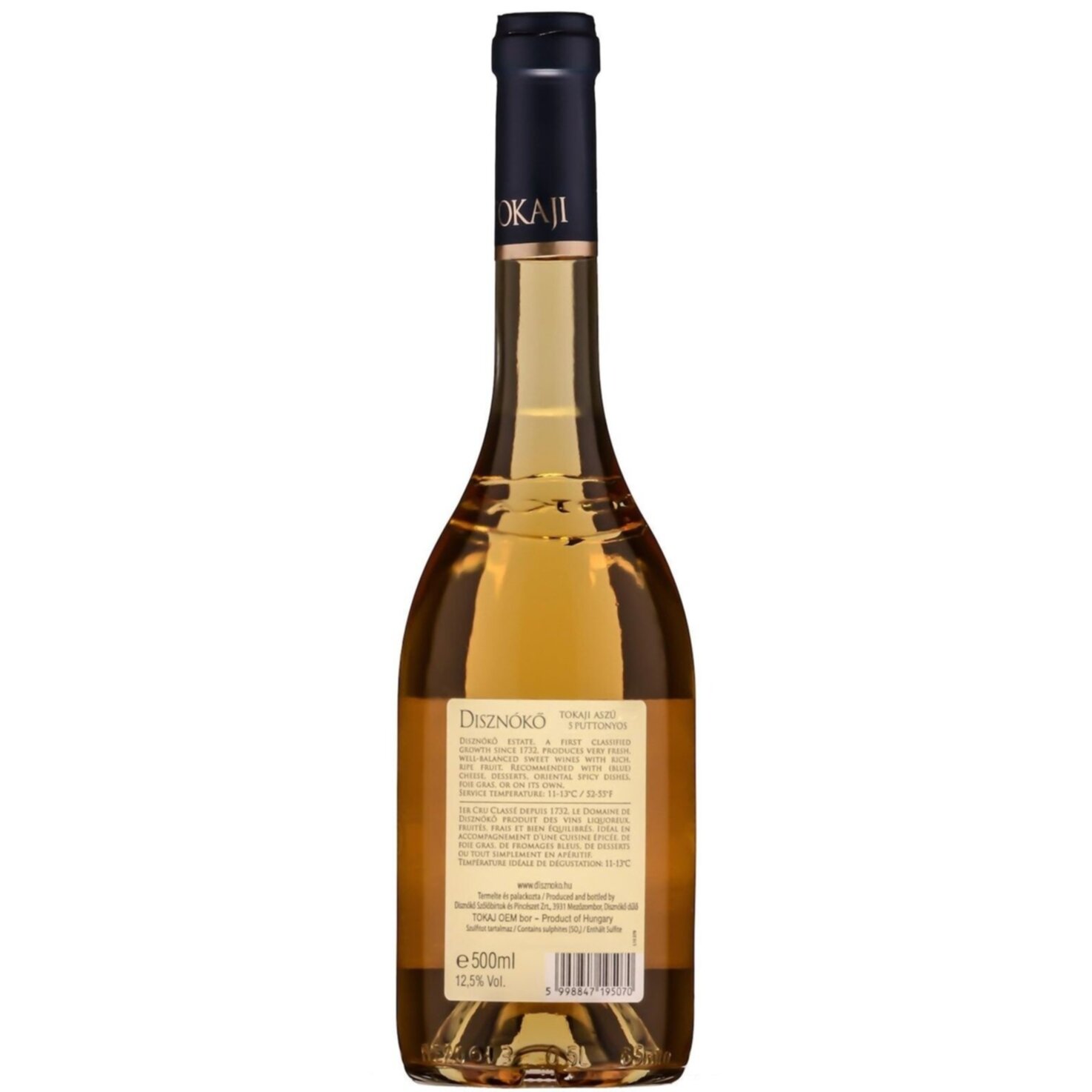 Tokaji Aszú 5 Puttonyos Disznókö -50cl