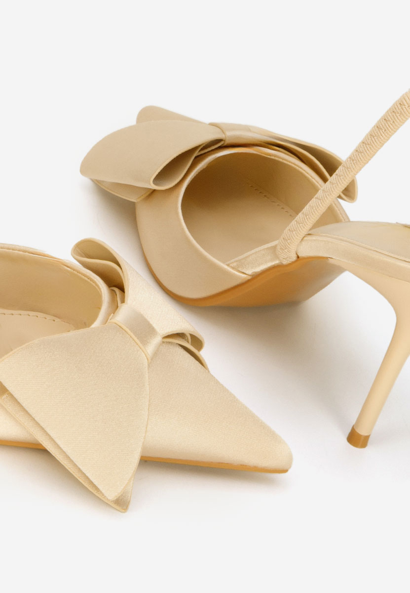 Chaussures à talon fin beige Marry