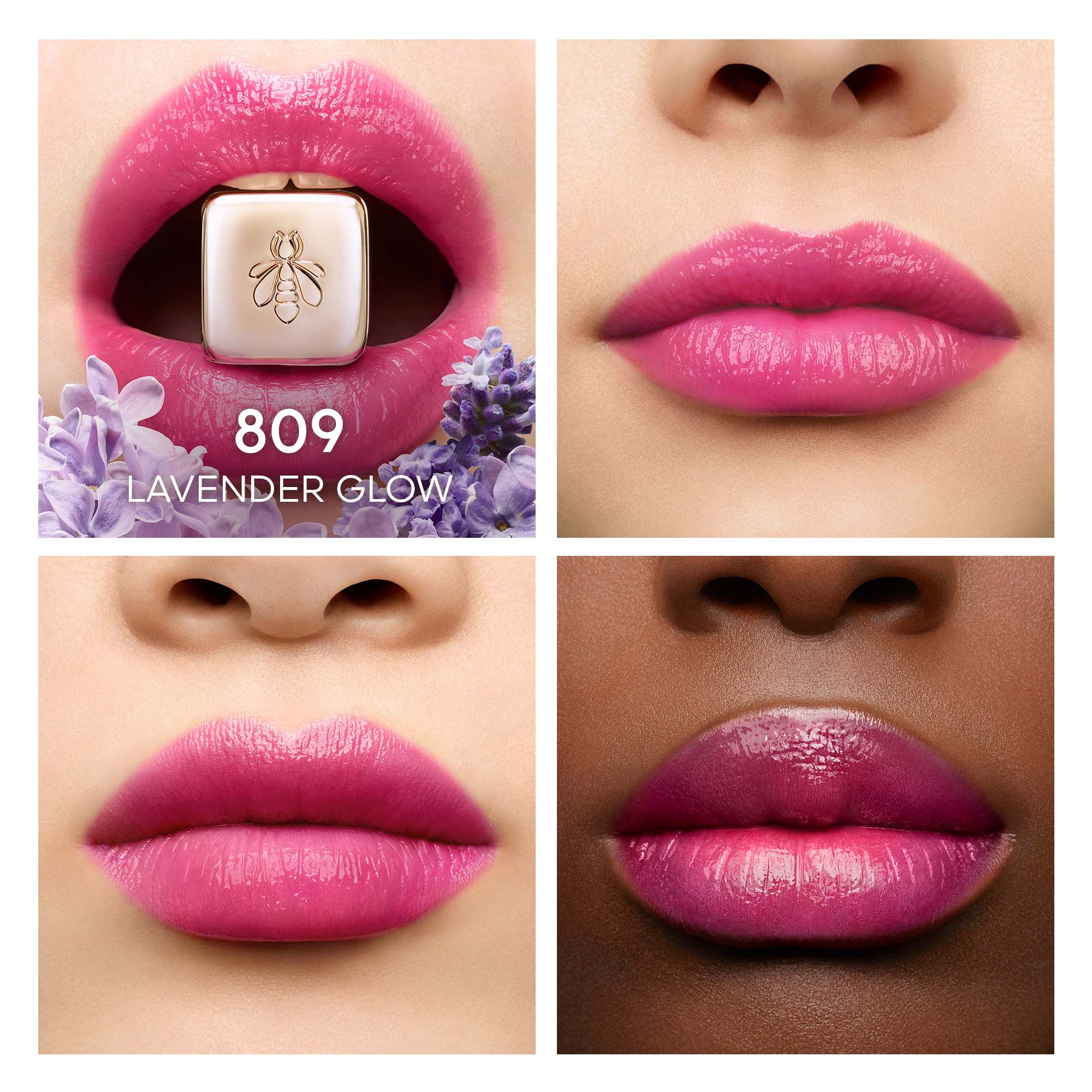 KissKiss Bee Glow Baume teinté infusé en miel 98 d'origine naturelle |- 809 LAVENDER GLOW