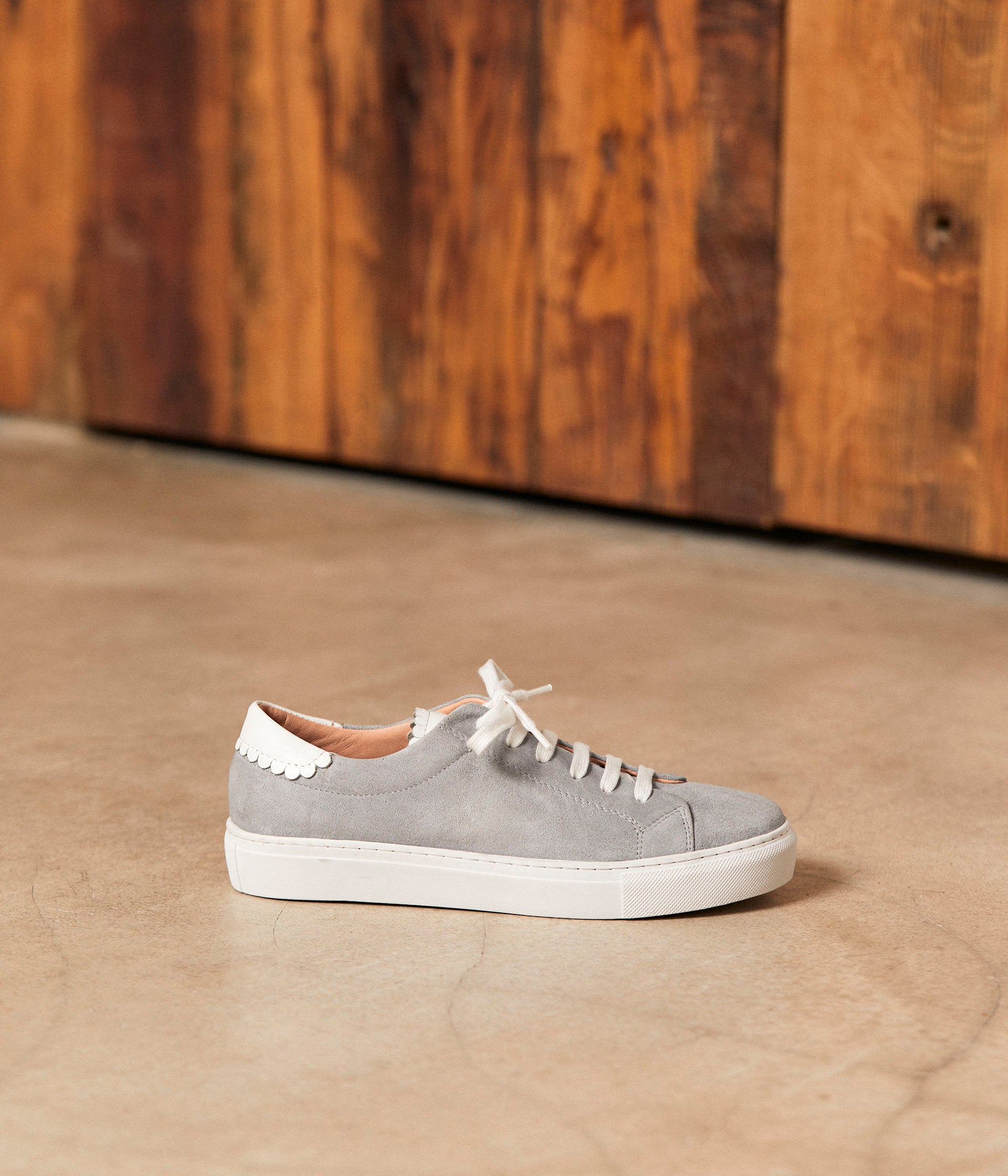 Baskets velours bleu Suzanne