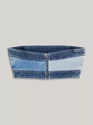 Faixa de denim com bandeira