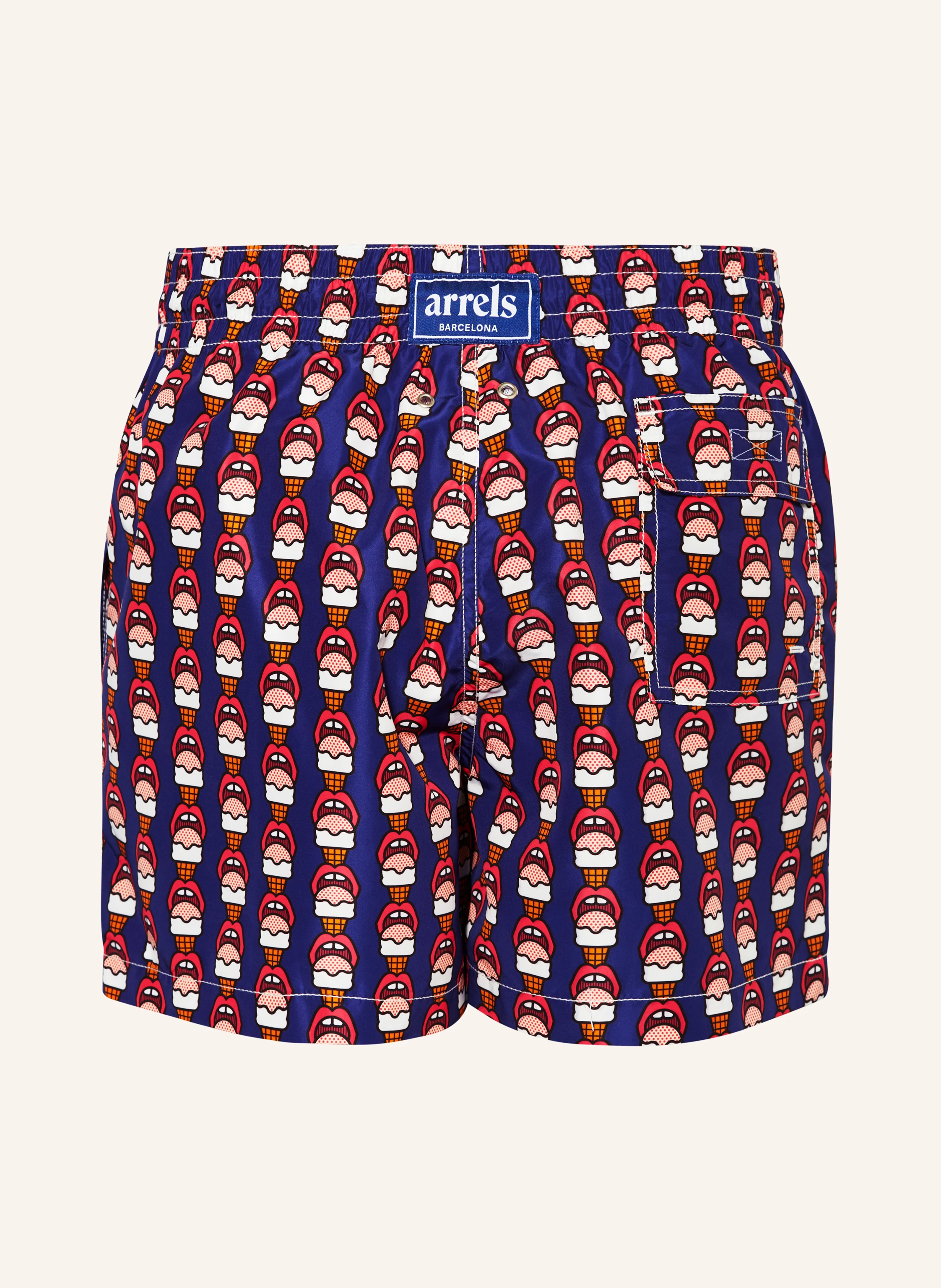 arrels BARCELONA Badeshorts NAVY LICK ME × CRAIG & KARL