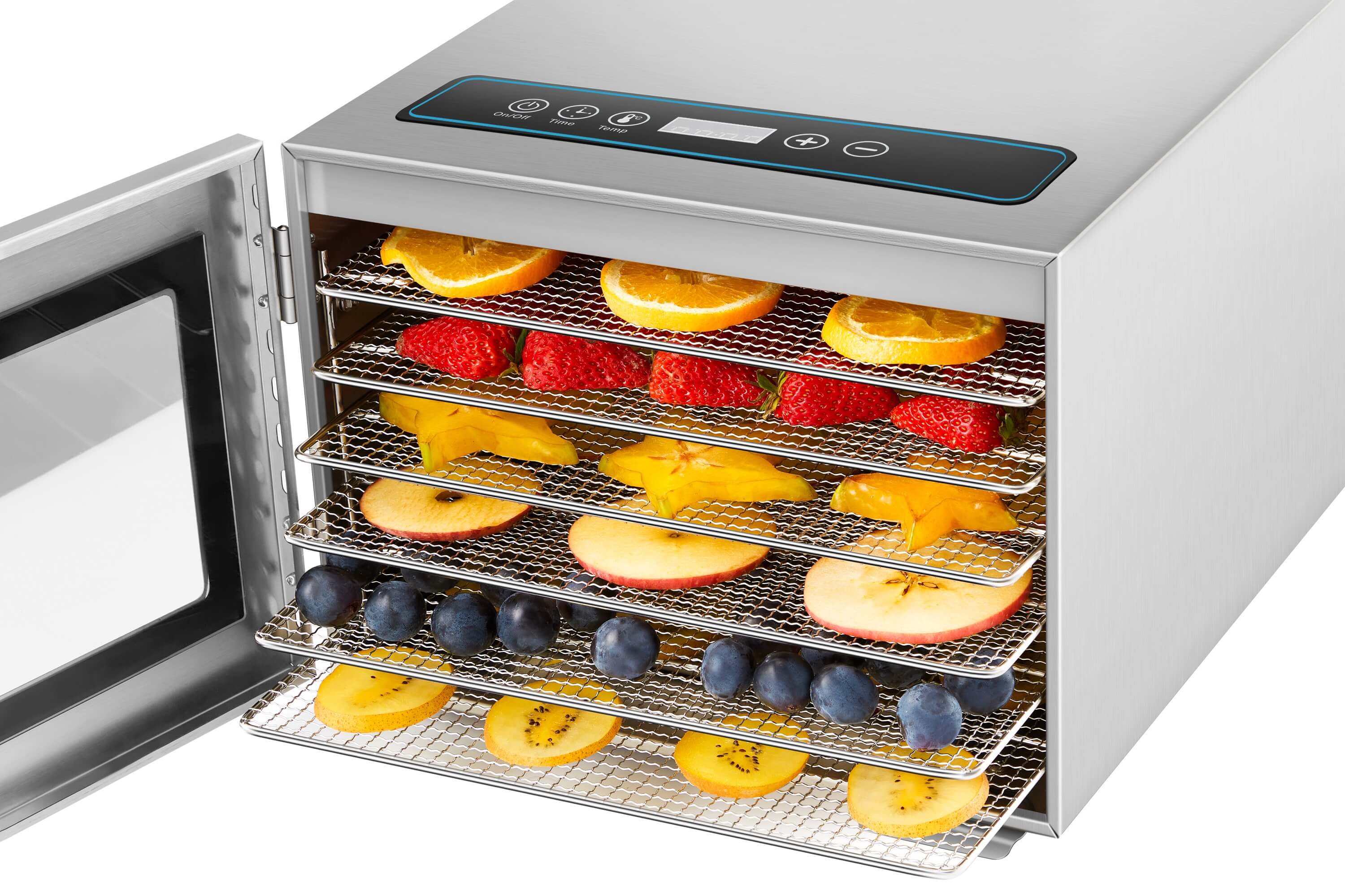 Steinborg Dörrautomat Edelstahl 6 Etagen 24h Timer 400W