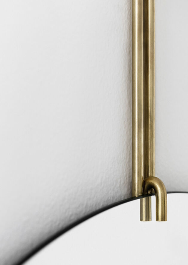 Moebe Wall Mirror spejl 30 cm. Brass