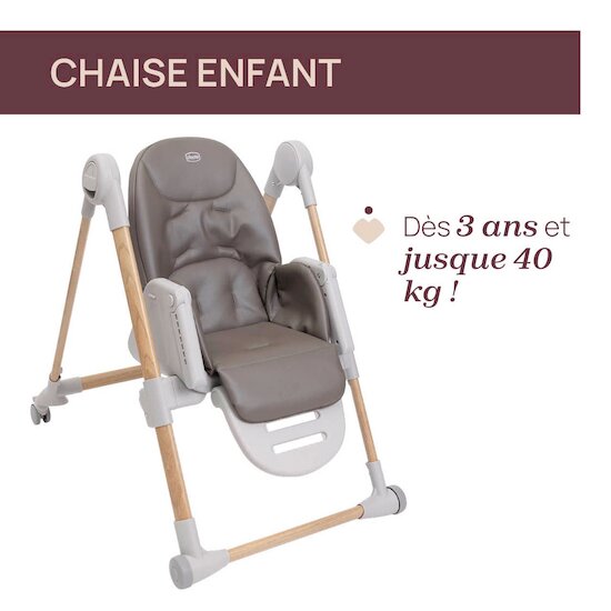 Chaise haute Polly Armonia   Scandinavian        de               Chicco