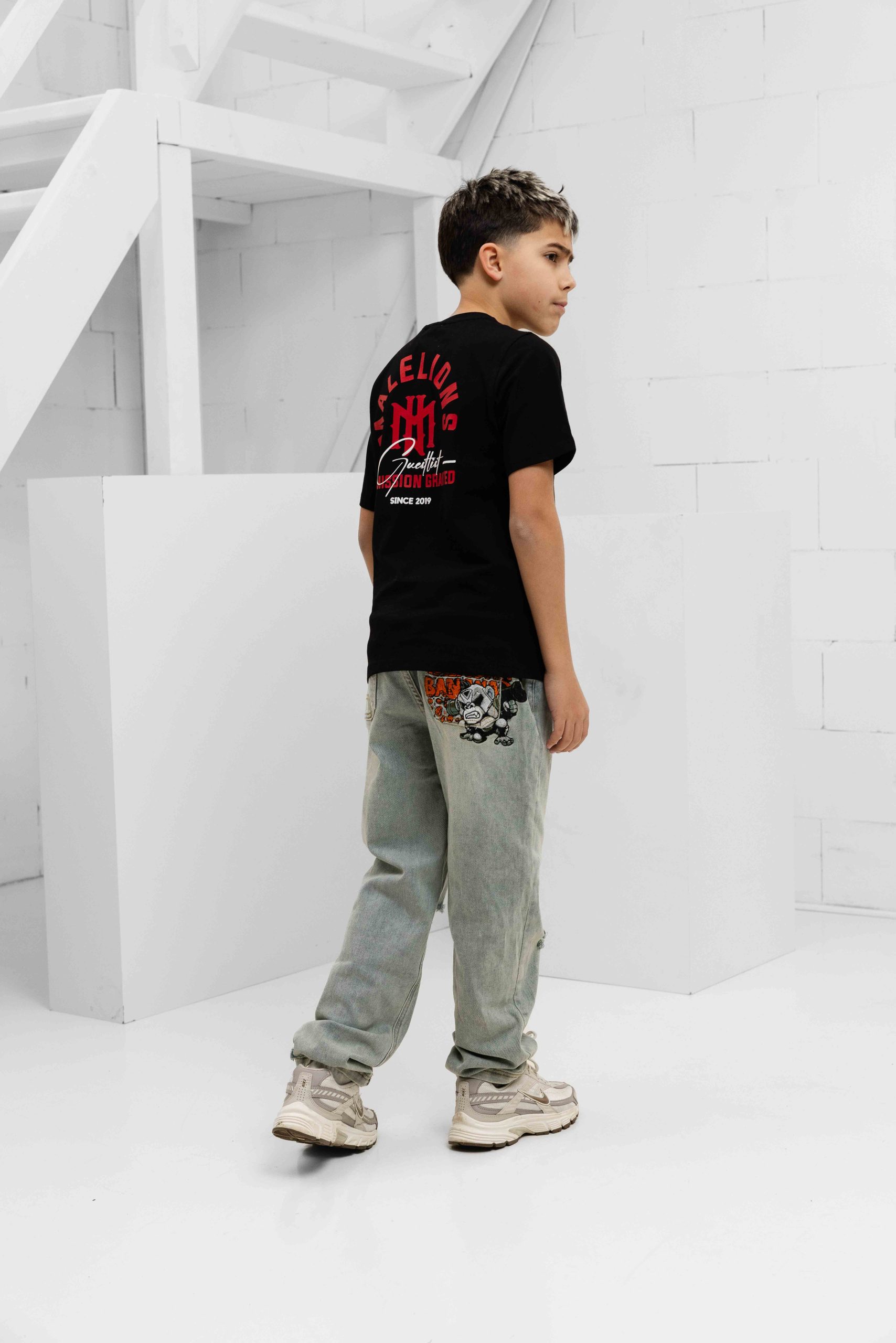 Malelions Icon T-Shirt Kids Zwart