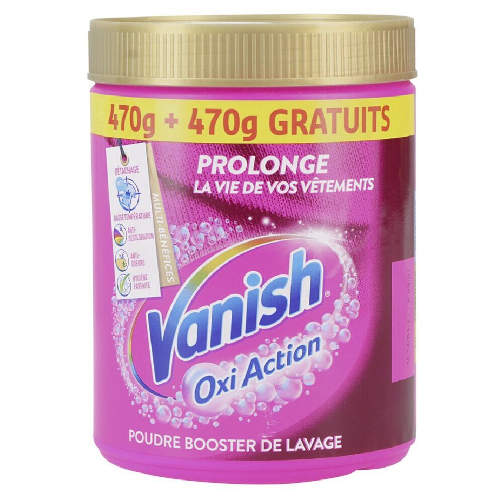 Détachant poudre booster de lavage Vanish Oxi Action 940g