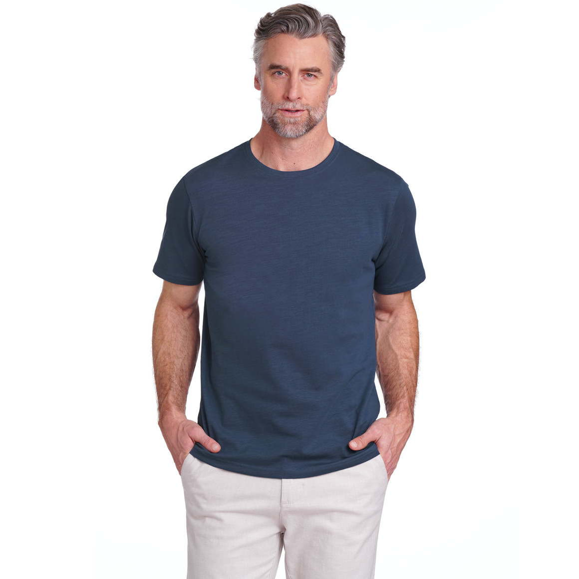 VanVaan Herren T-Shirt mit Rundhalsausschnitt blau