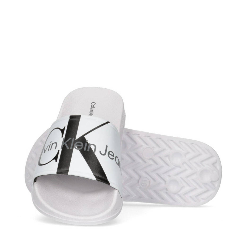 Calvin Klein badslippers wit