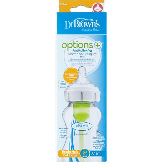 Dr. Brown's Options anti-colic brede halsfles 270 ml
