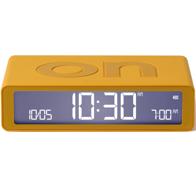 Lexon Digitalwecker Flip Classic, gelb