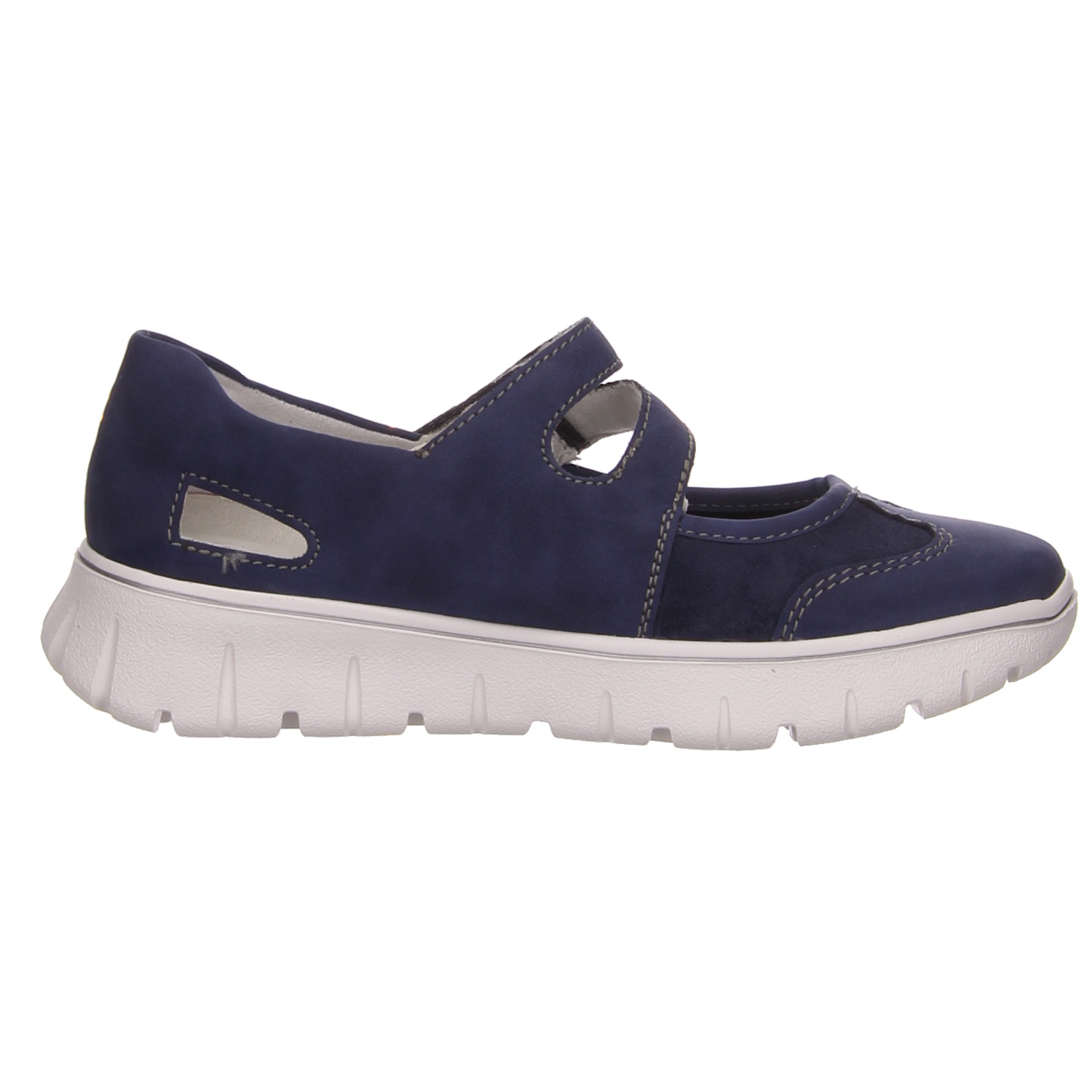 Rieker Spangenballerina blau blau