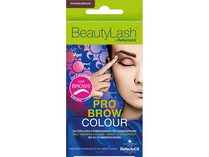 BeautyLash Augenbrauenfarbe Pro Brow Colour Dark Brown Langanhaltende Augenbrauen- und Wimpernfarbe