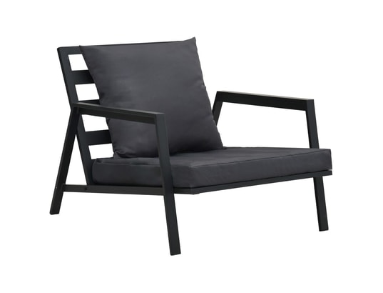 LES TENDANCES - Salon extérieur Salon de jardin-gris-5 places-151x96x70-251280