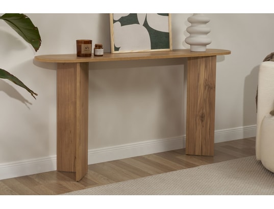 CONCEPT1 - Console Sira VNT chêne 150 x 35 x h75cm