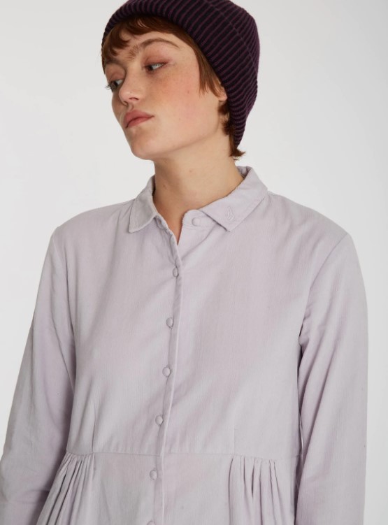 Volcom That's My Cord Dress Lavender