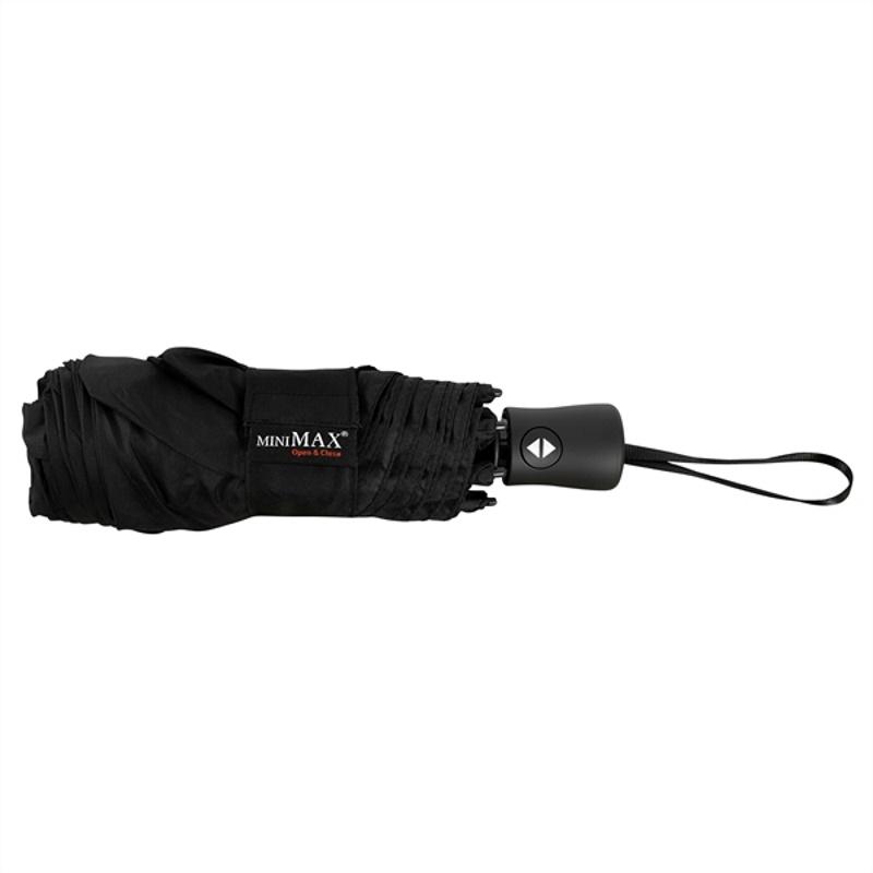 Falconetti MiniMax Opvuwbare Paraplu Auto Open & Close Zwart