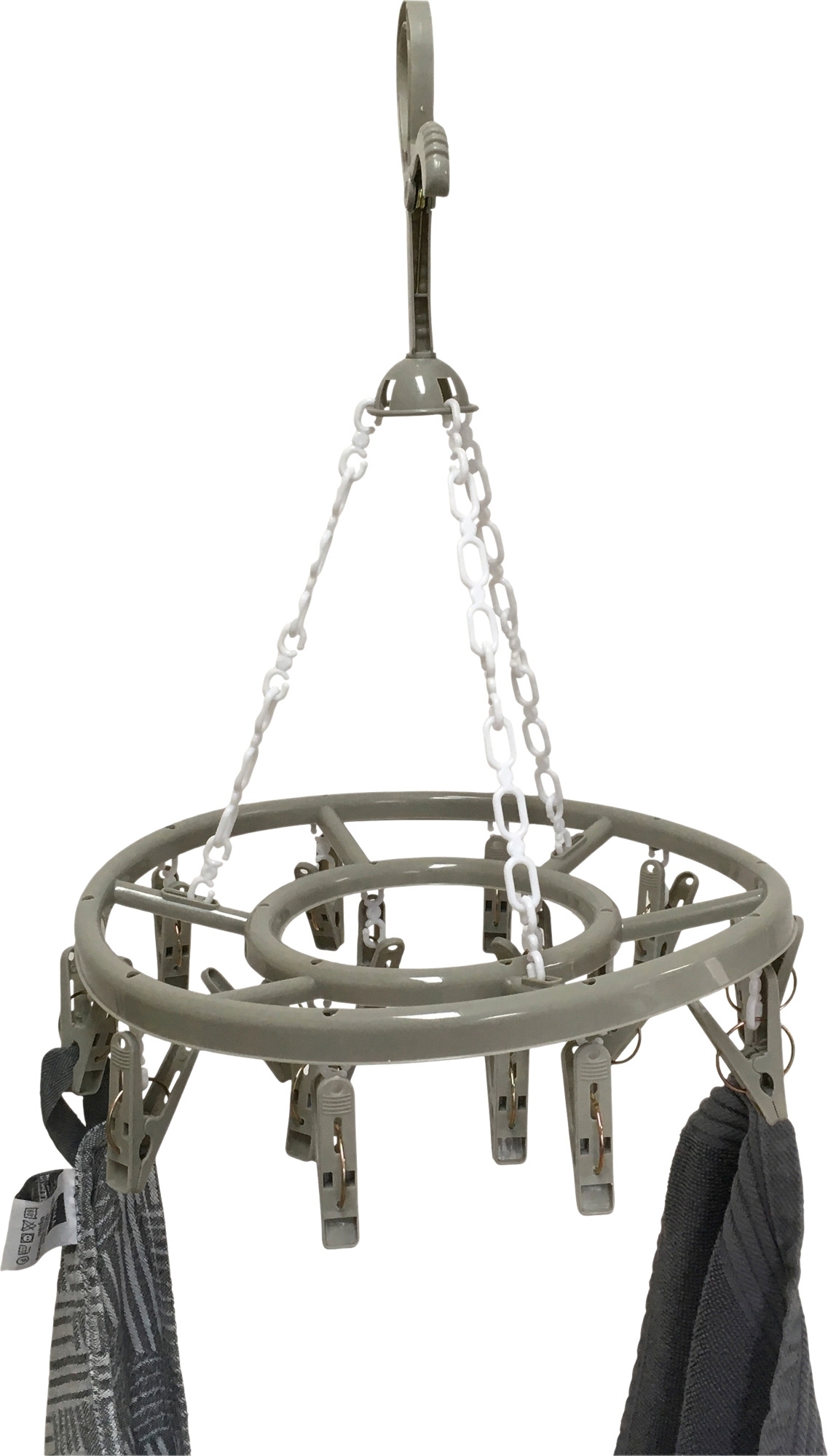 Berger Mini Wäschespinne Kunsstoff Rund 27 cm inkl. Wäscheklammern