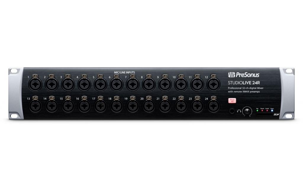 Mischpult StudioLive 24R – 32-Kanal, digital<br>Rackmixer, Stagebox und Audiointerface mit 26 Eingängen und 32 Kanälen