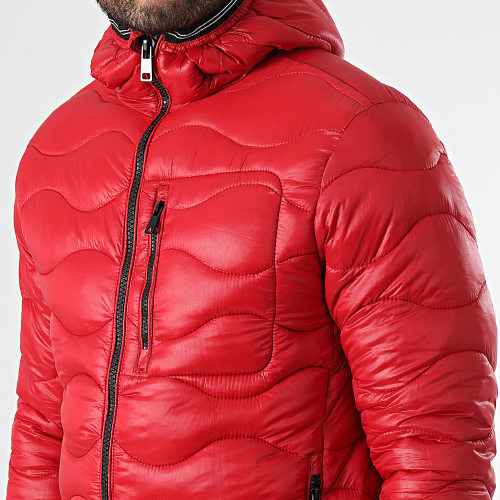Doudoune Capuche Rouge