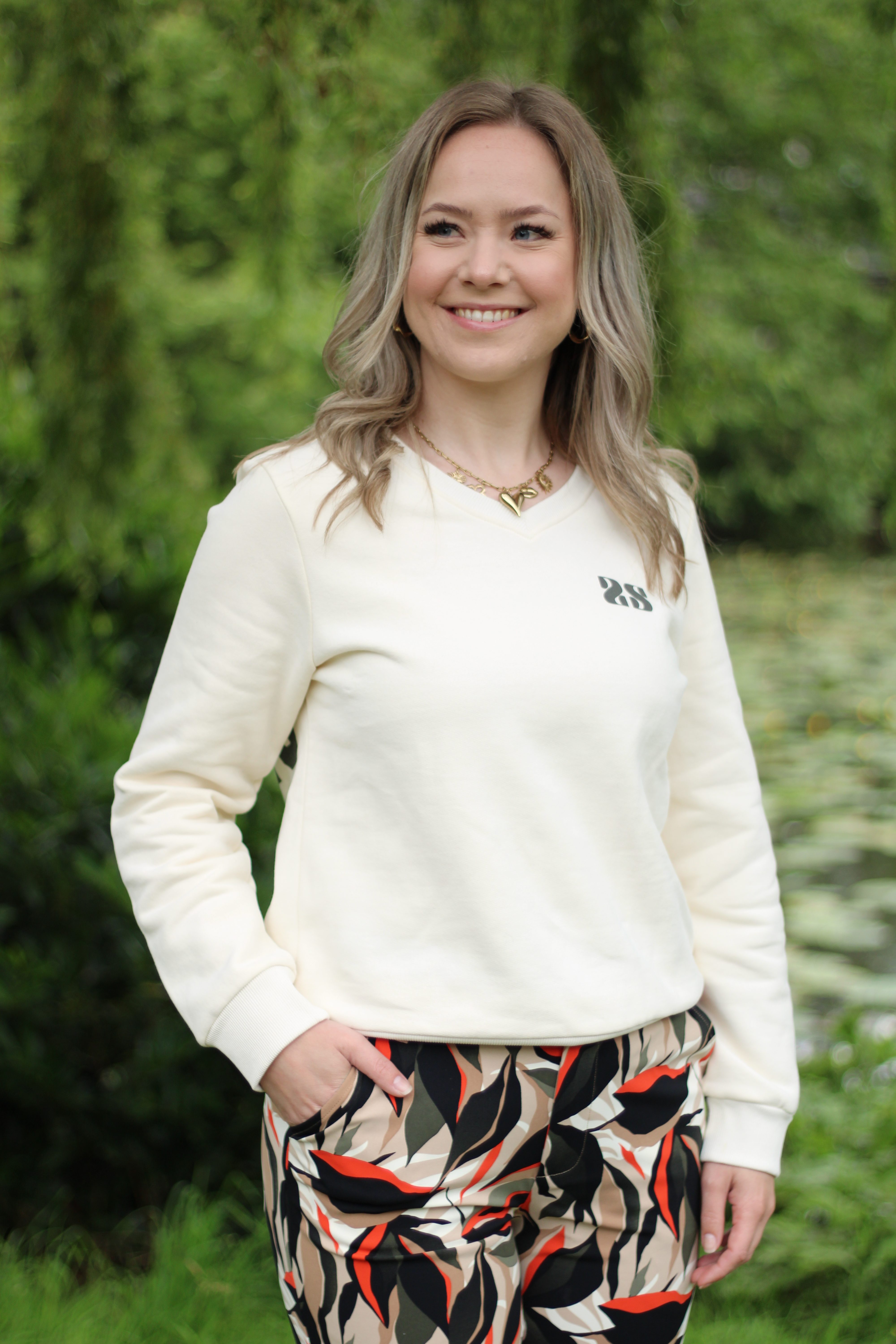 Zoso - Guusje Sweaters - Ivory/Army