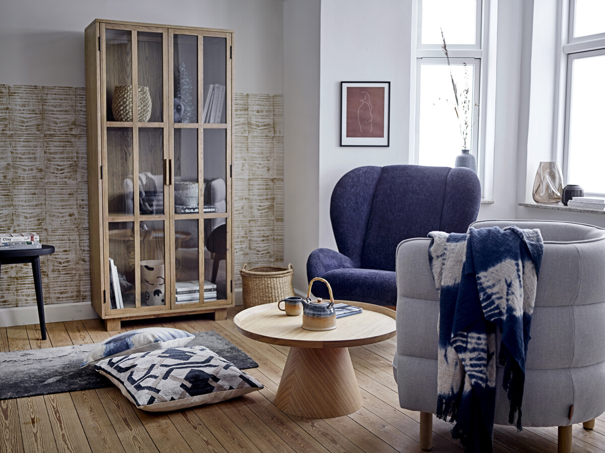 Bloomingville - Aura Tekande Med Tesi - Blå - Porcelæn Keramik
