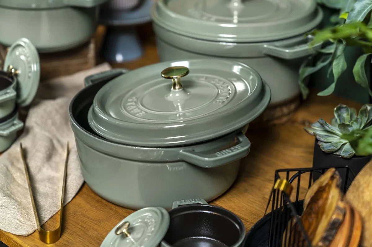Staub braadpan La Cocotte eucalyptus