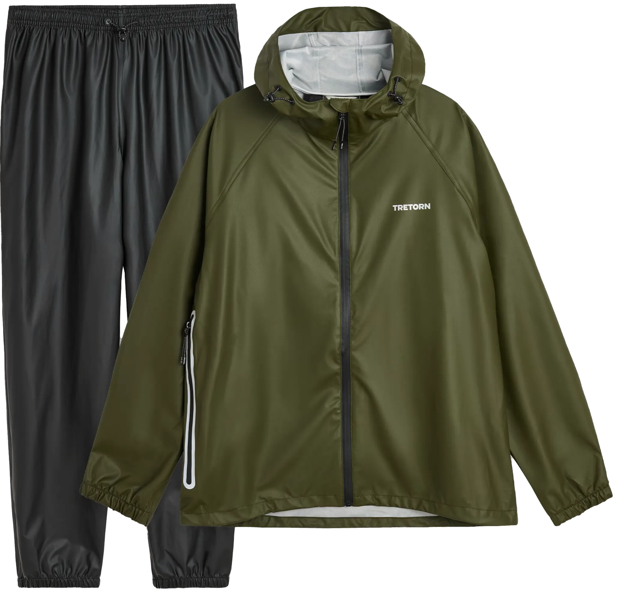 Tretorn Packable Rainbreaker Set Forest Green