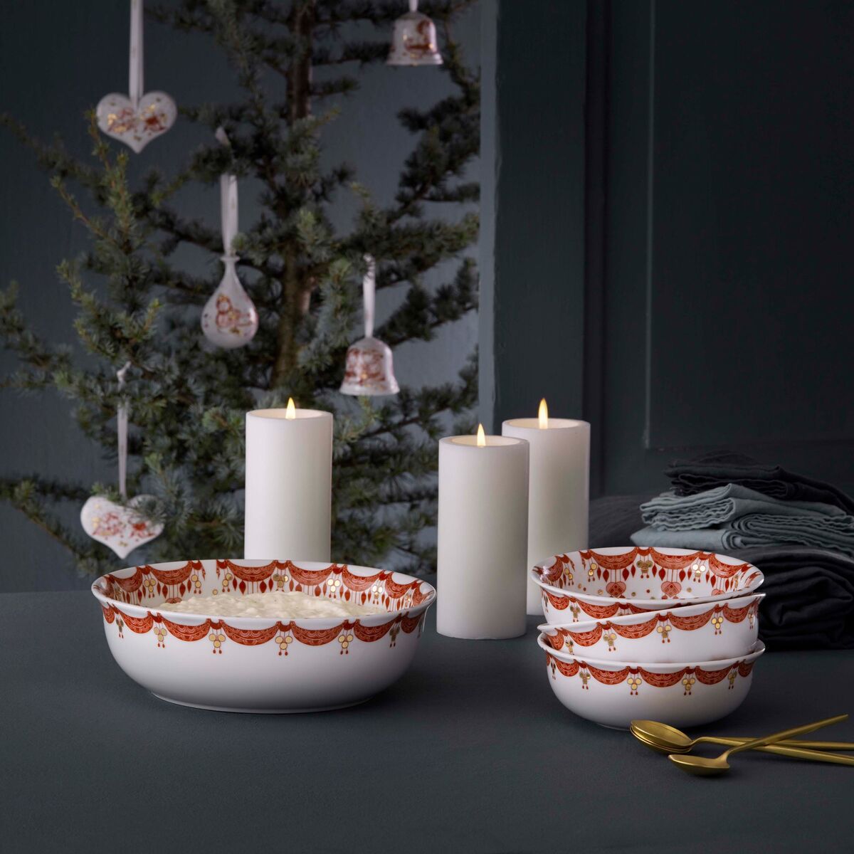 Guirlande juleskål 16 cm