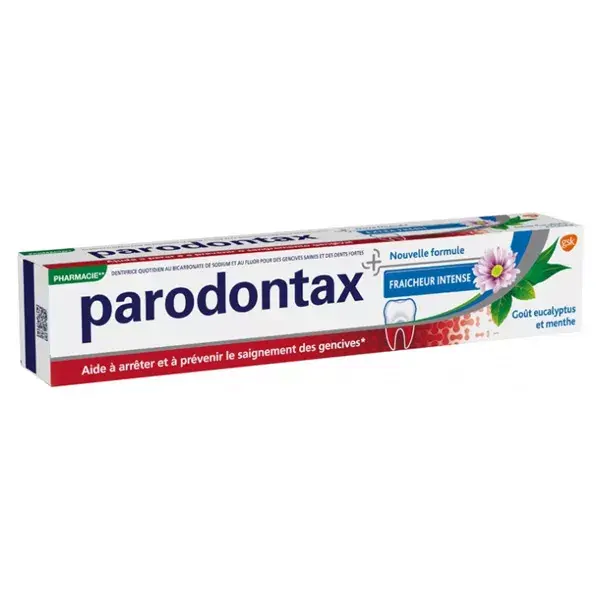 Creme dental Parodontax com flúor, frescor intenso, 75ml