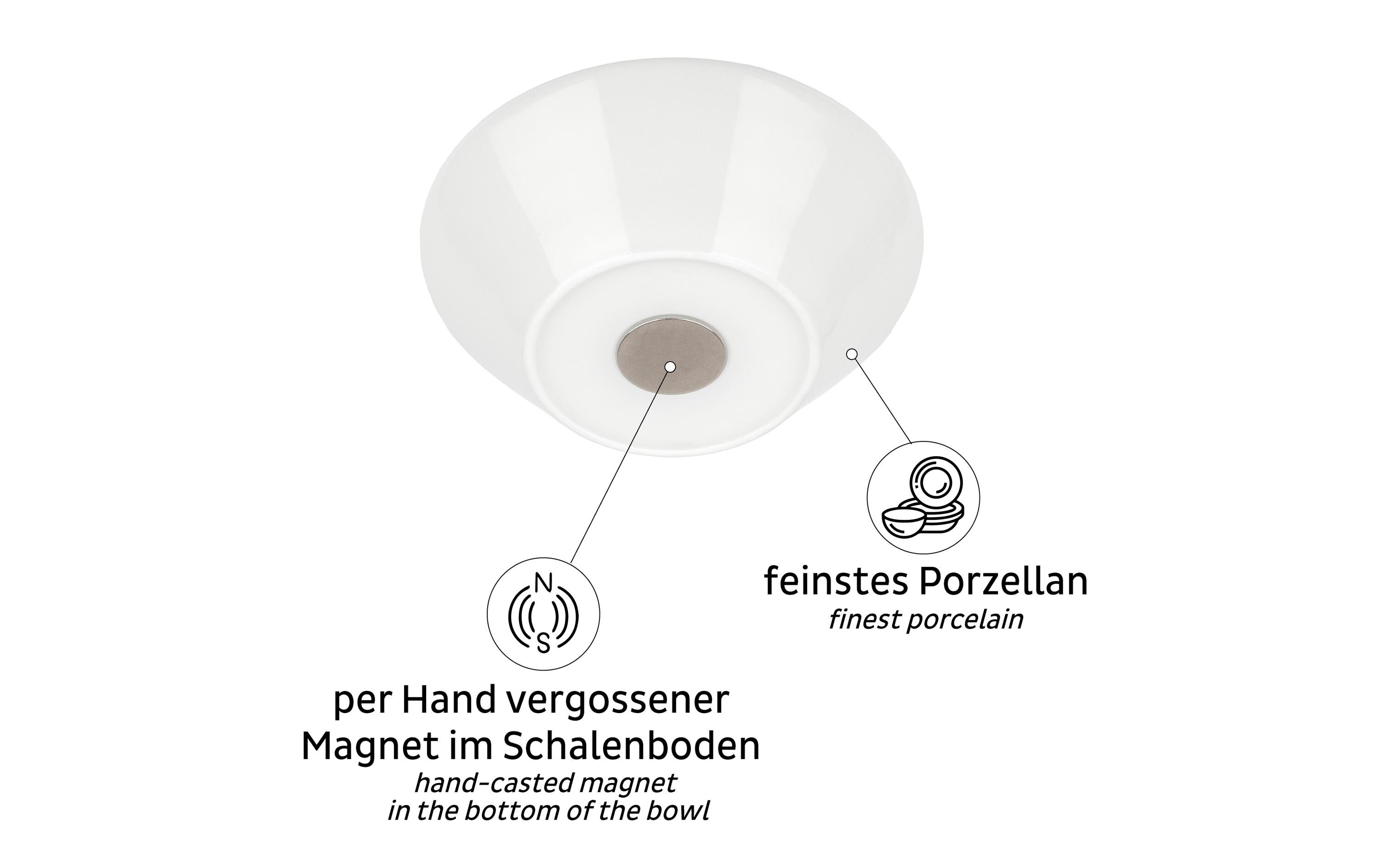 Porzellan-Magnet-Bowls 2er-SetMagnet-Schüssel