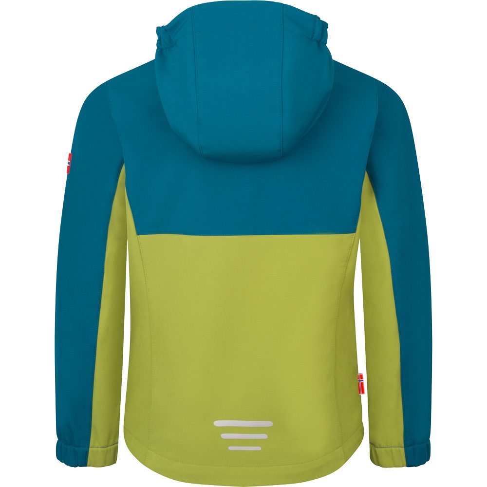 Trollkids Kristiansand Softshelljacke Kinder pear green